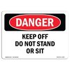 Signmission OSHA Danger, Keep Off Containment Berm Use Walkways Only, 5in X 3.5in Decal, 10PK OS-DS-D-35-L-2501-10PK